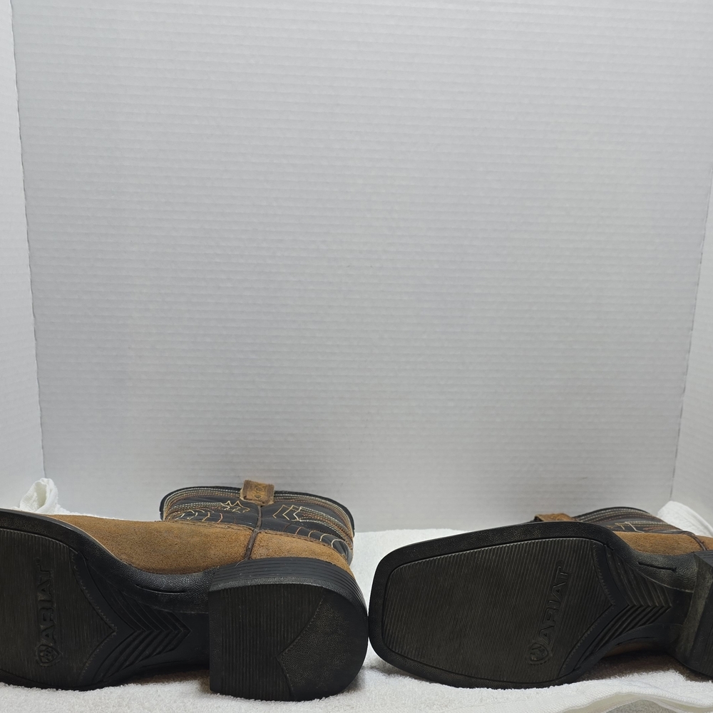 Ariat Two-Tone Western Boots - Brown and Black - Picture 8 of 15
